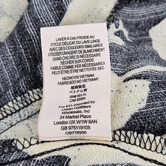 Free People French Quarter Wrap Dress In Black Women's XS NEW Floral Boho Hippie - Picture 10 of 12